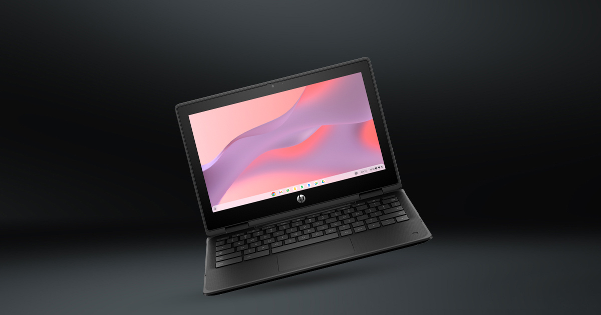 HP Fortis Flip G1m 11 convertible Chromebook powered by MediaTek Kompanio 520